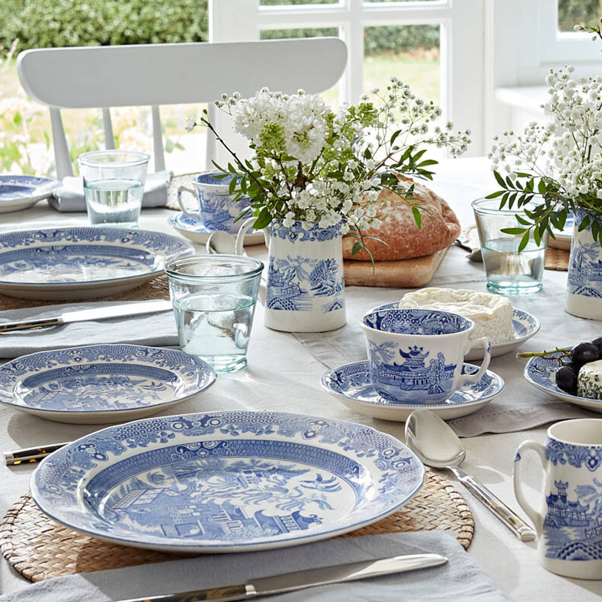 Burleigh} Blue Willow Dinner Plate :: Large 10.5