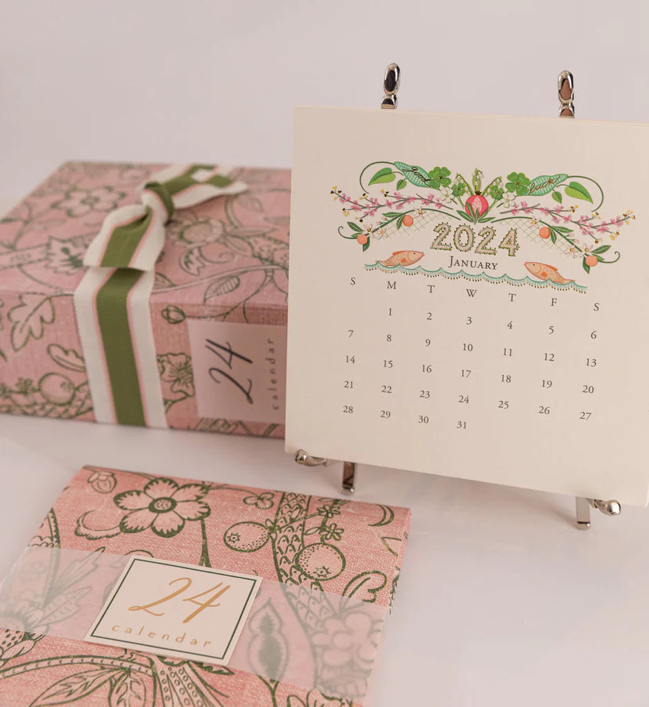{Karen Adams Designs} 2025 Classic Desk Calendar Refill Ellington