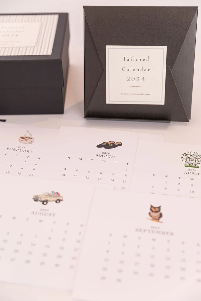 {Karen Adams Designs} 2024 Tailored Calendar Refill Ellington & French