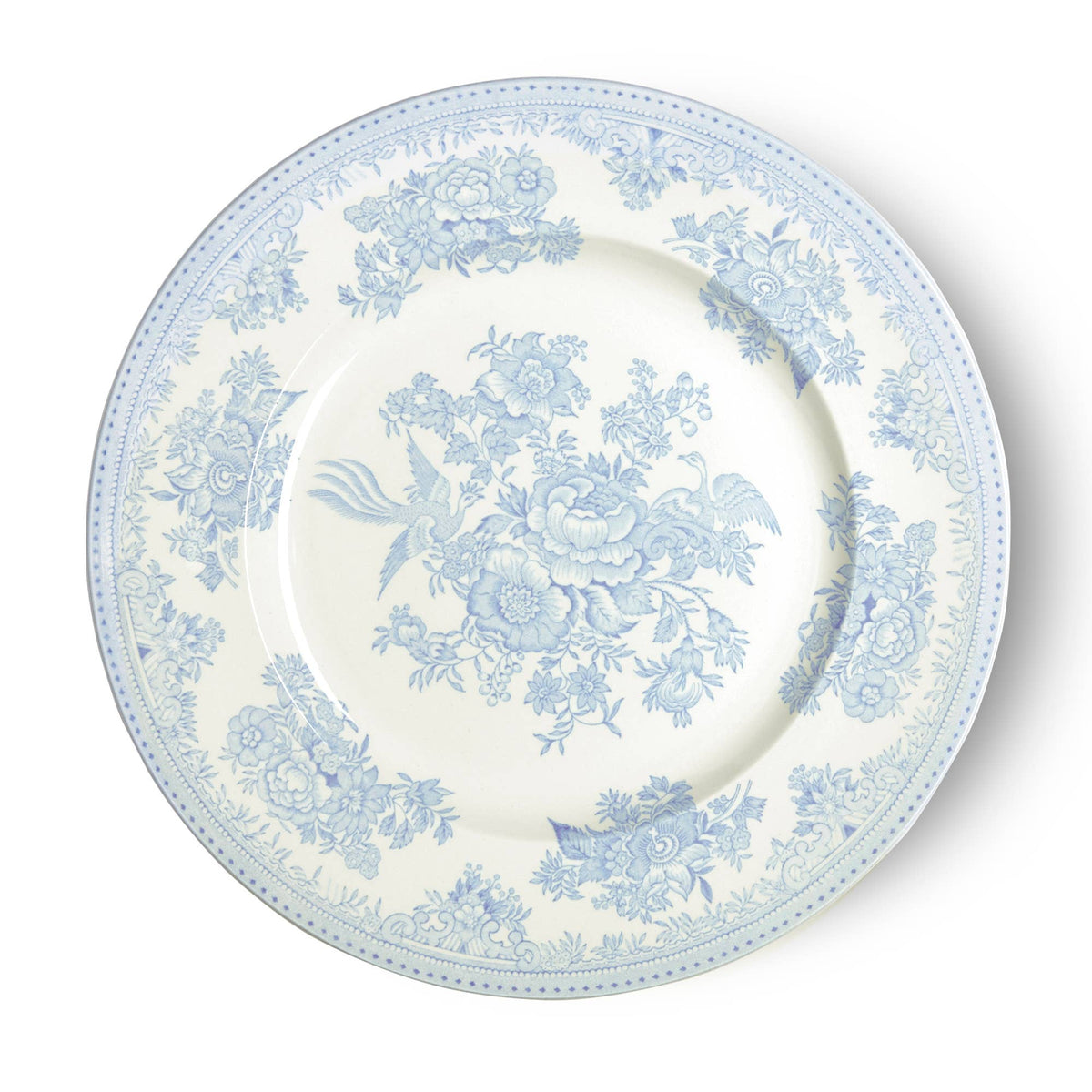 Burleigh} Blue Asiatic Pheasants Dinner Plate :: Large 10.5