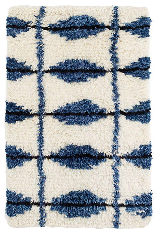 {Dash & Albert} Wool Rug 3x5 Noma Indigo Ellington & French