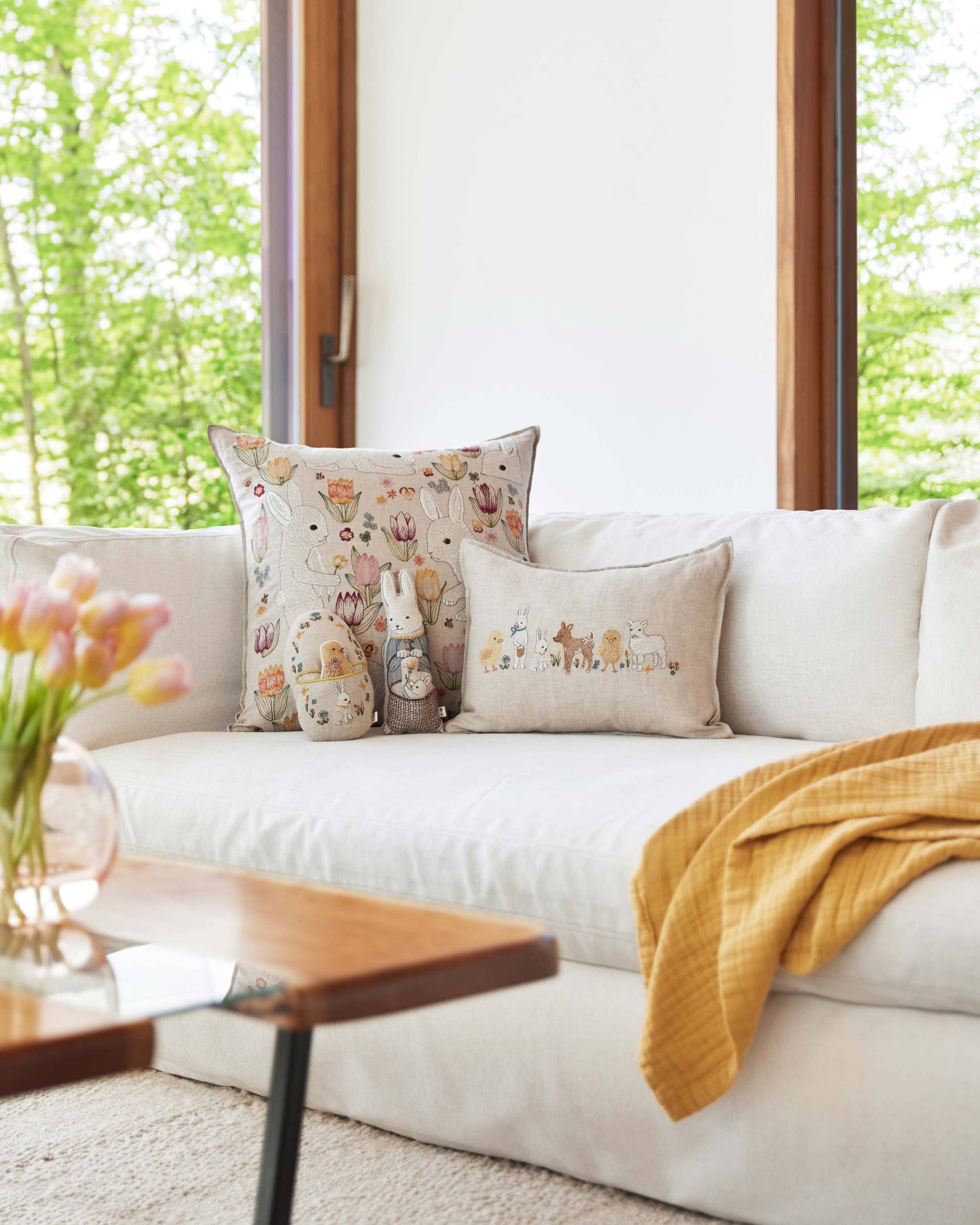Coral&Tusk クッションカバー Easter 3営業日以内に発送】CORAL&TUSK [Mama Duck Pocket Pillow