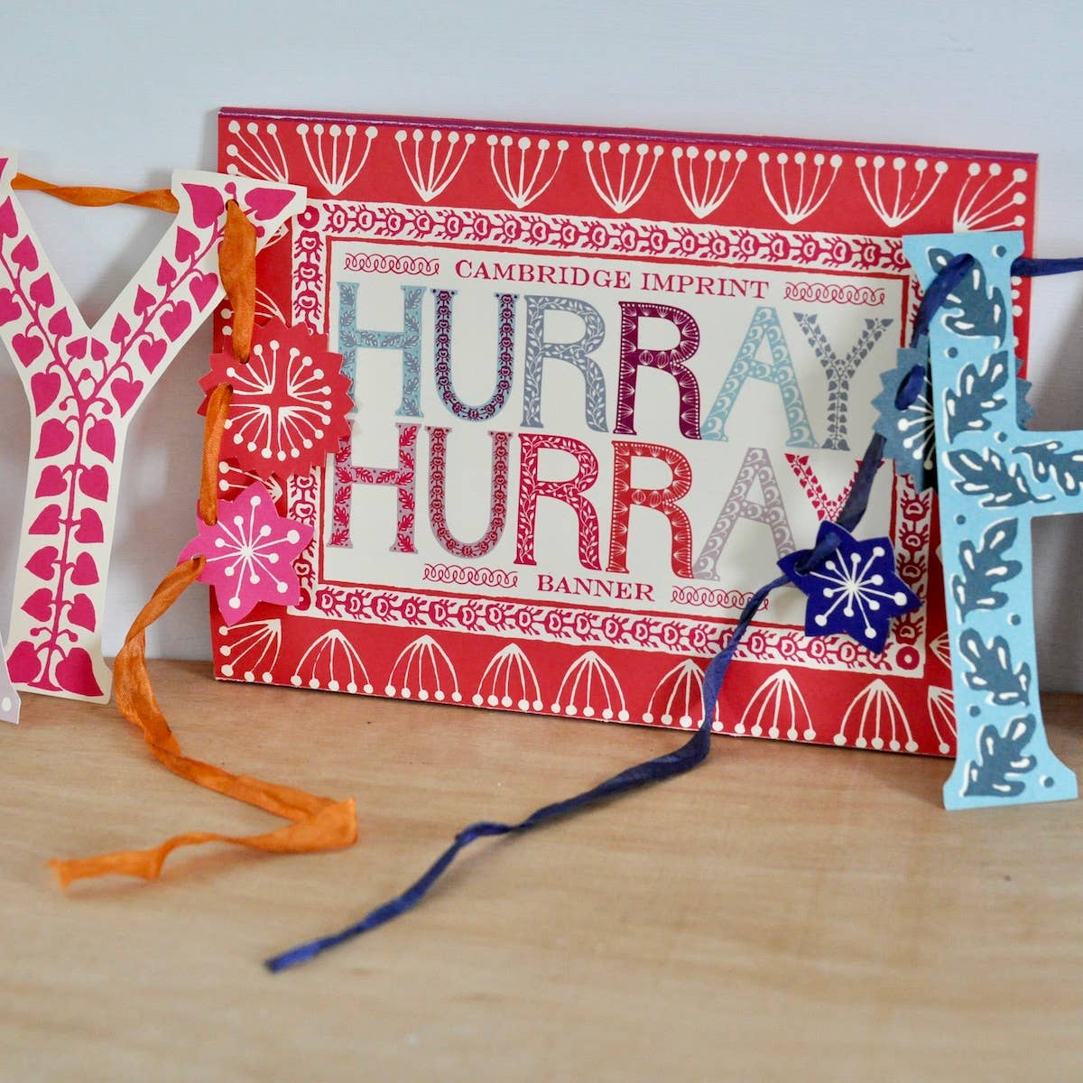 {Cambridge Imprint} Folk Art Hurray Hurray Banner – Ellington & French