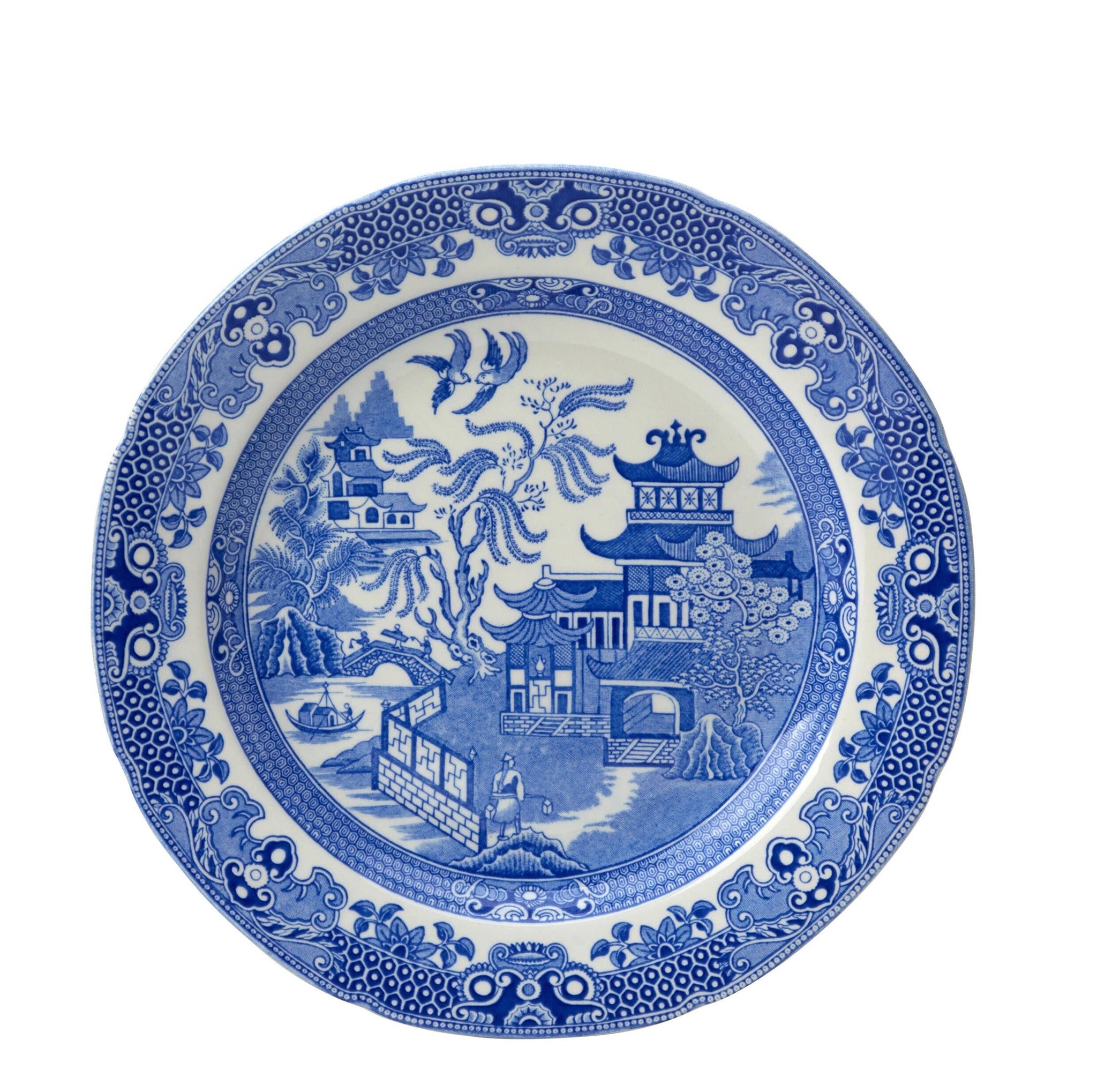 Burleigh} Blue Willow Dinner Plate :: Large 10.5