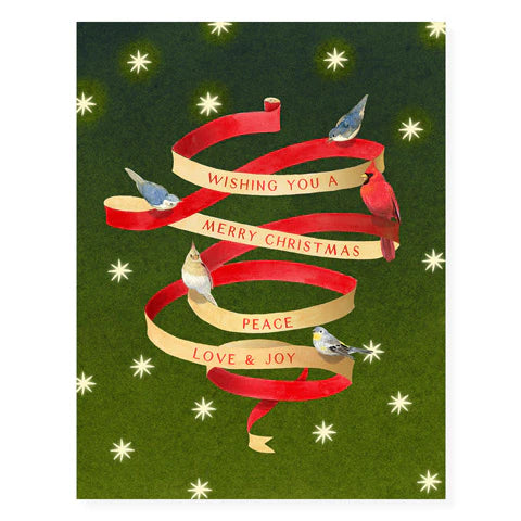 Doolitle Ribbon {Felix Doolittle} Boxed Christmas Cards :: Merry Ribbon :: Set of 8 ...
