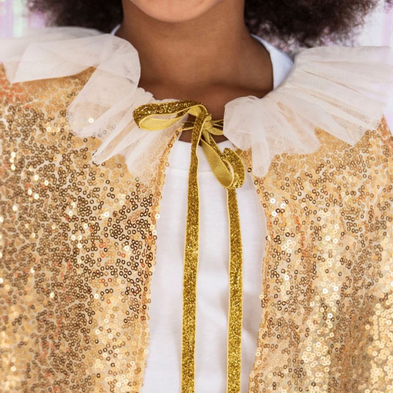 Sweet Wink - Gold Sequin Kids Cape Sweet Wink - Gold Sequin Kids Cape