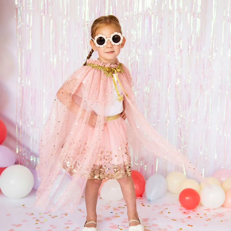 {Sweet Wink} Tulle Cape :: Pink Star – Ellington & French