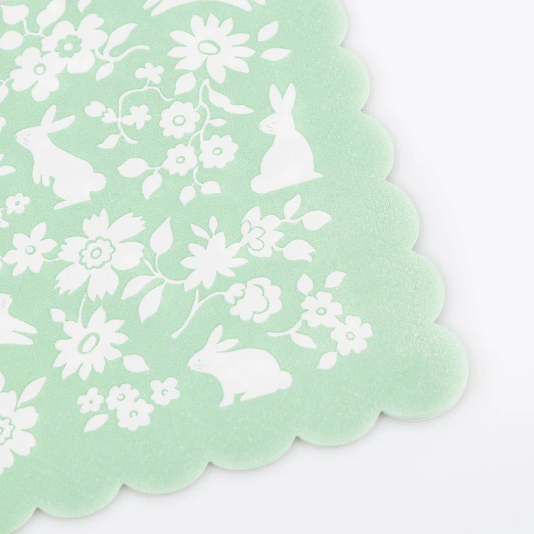 {Meri Meri} Paper Napkins :: Ditsy Bunny :: Small :: Pack of 16 ...