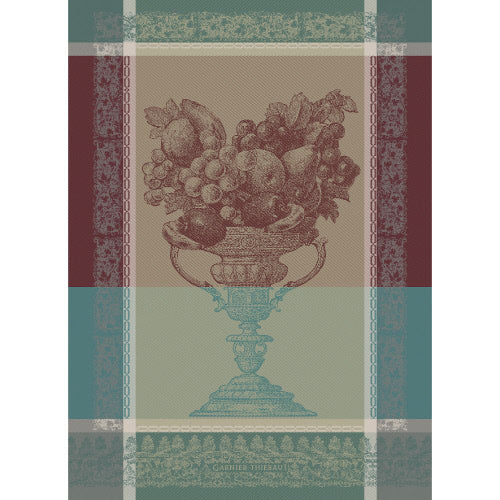 Garnier-Thiebaut} Cotton Jacquard Kitchen Towel :: Coupe Fruits