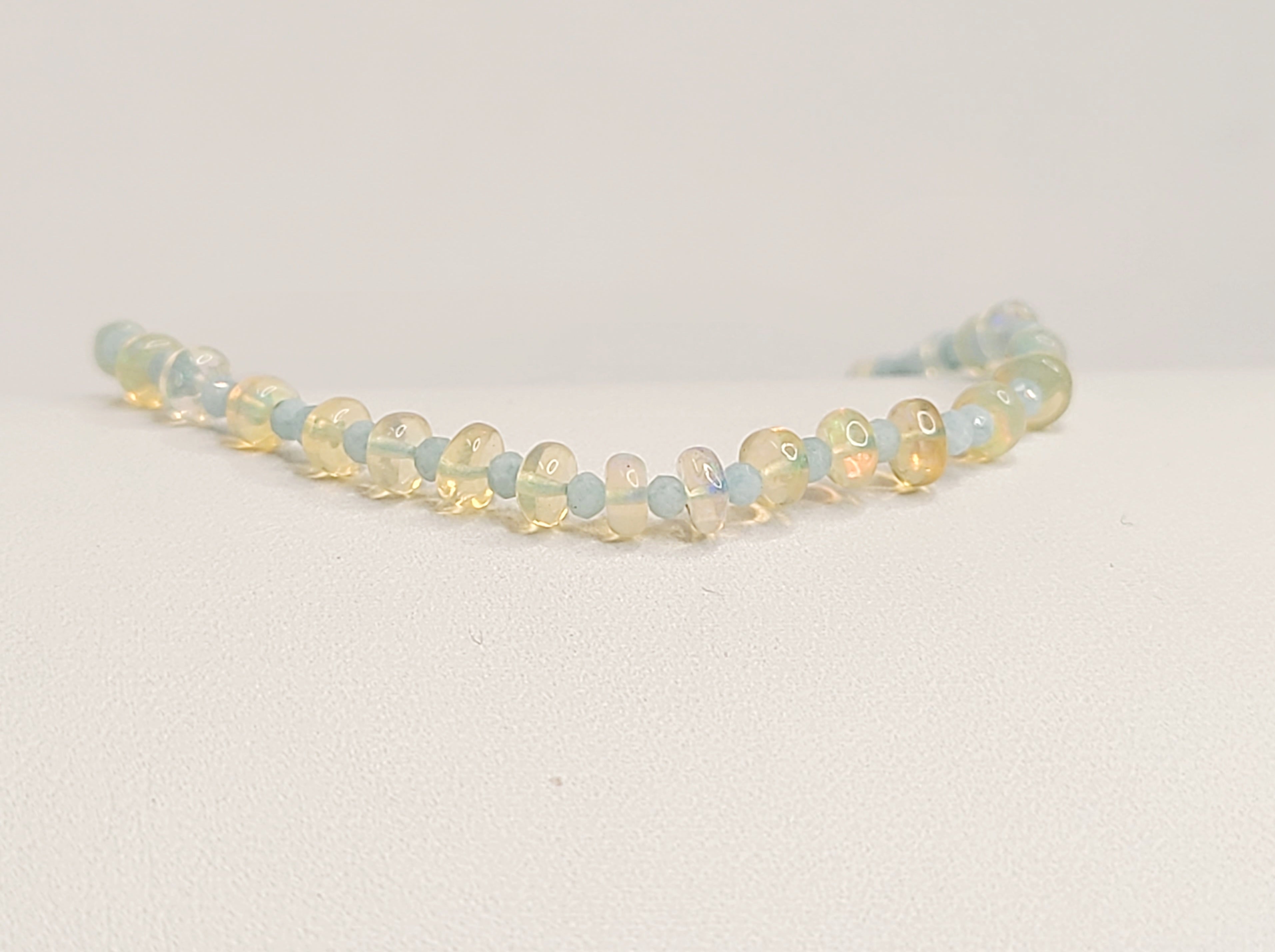 onlinestore purchases Opal Gemstone Bracelet October Birthstone 925  Sterling Silver Chain Bracelet | blacksmithanimation.com