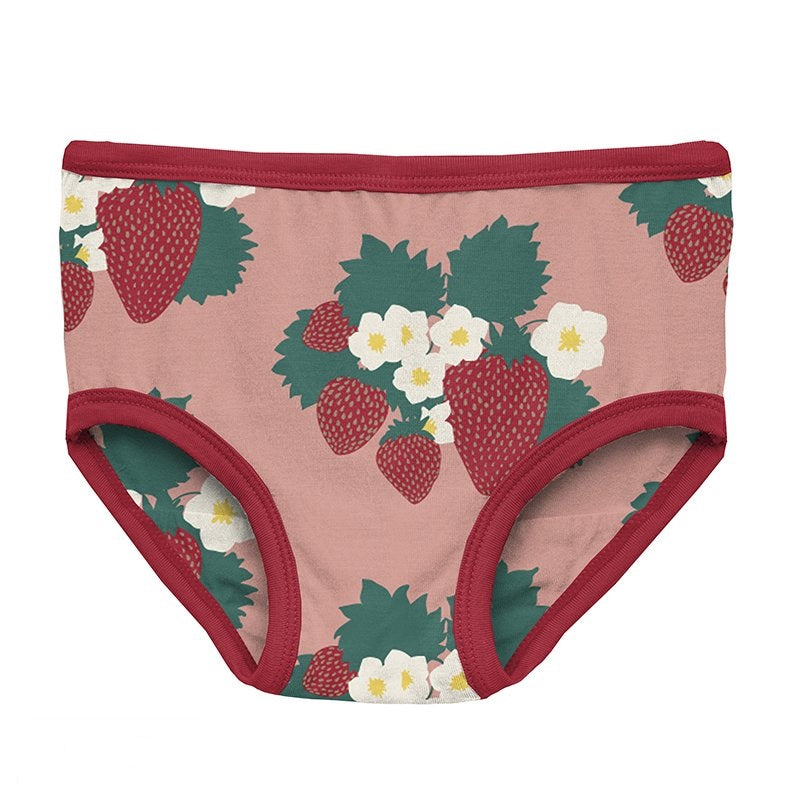 Kickee Pants} Girls' Bikini Underwear :: Blush Strawberry Farm – Ellington  & French