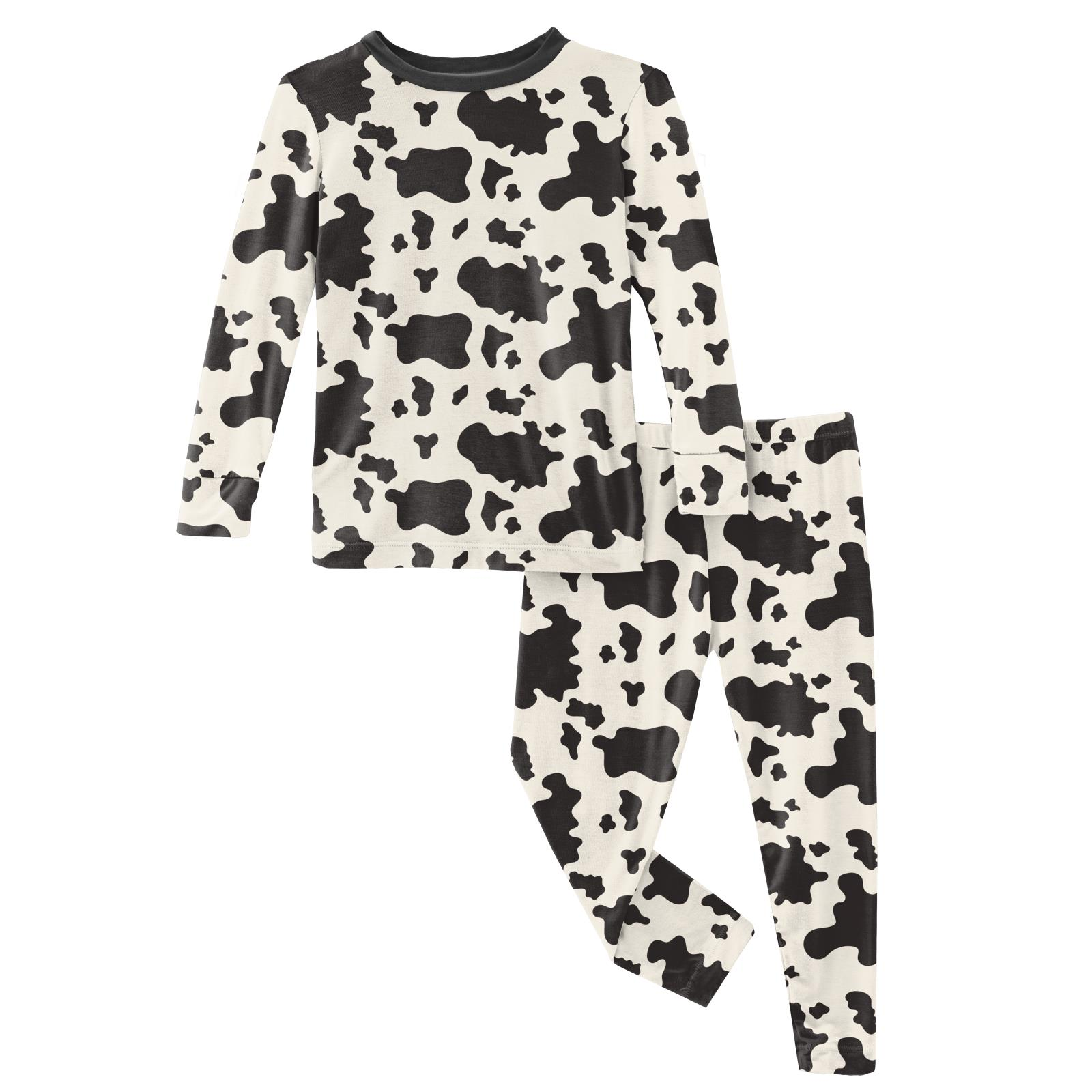 Cow print discount pajama set