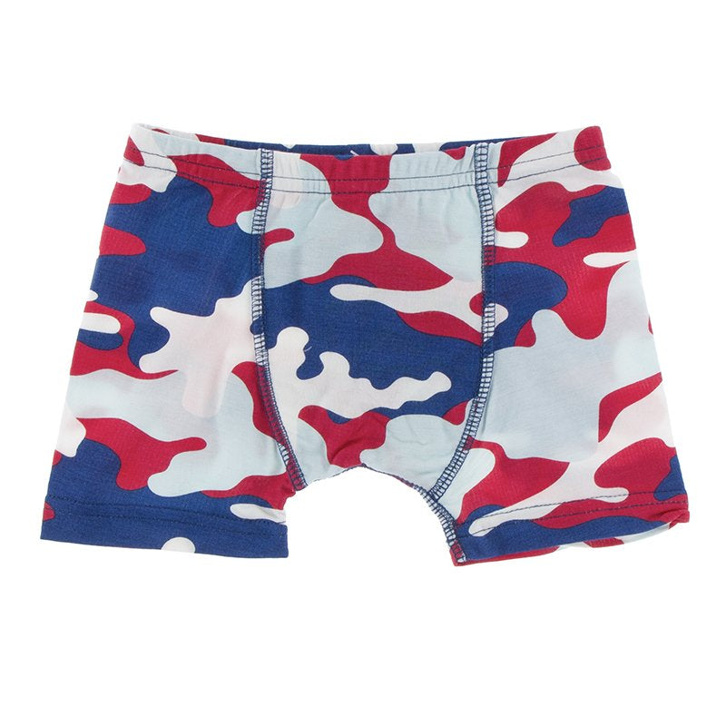 Kickee Pants} Boys' Boxer Brief :: Flag Red Military – Ellington & French