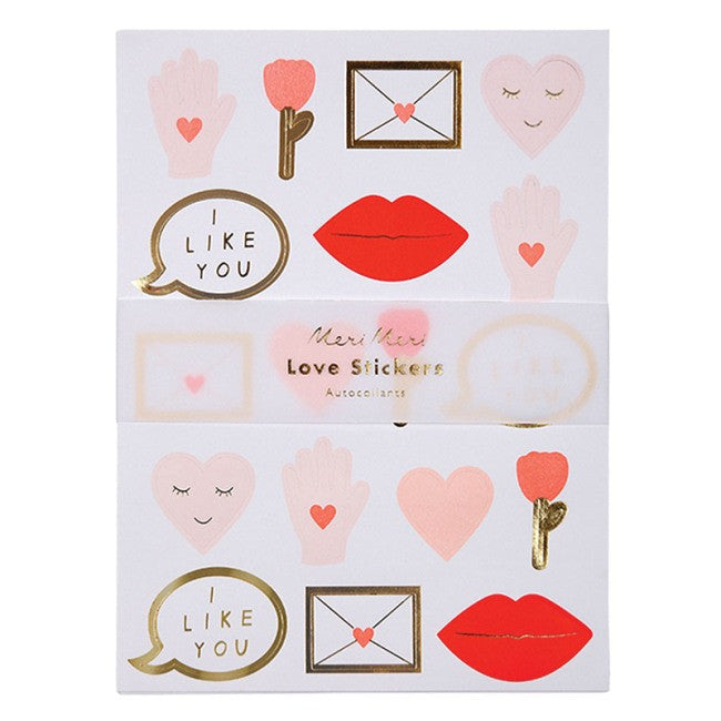 Heart Concertina Valentine Cards & Stickers