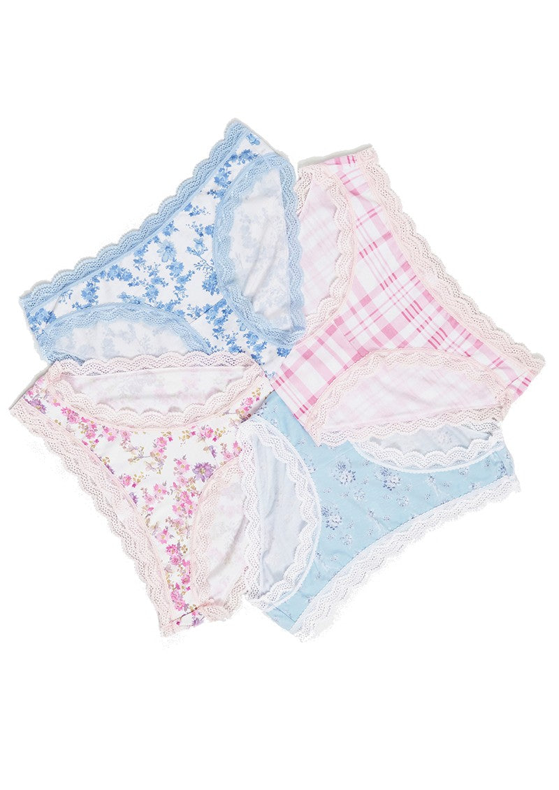 Stripe & Stare} Knicker Box :: Rose Carousel :: Pack of 4 – Ellington &  French