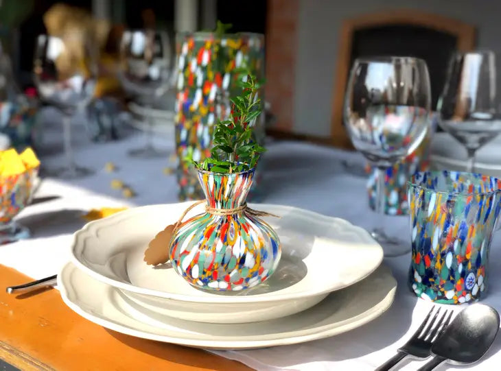 Mid-Century Hand-Blown Bronze & Clear Murano Glass By Carlo